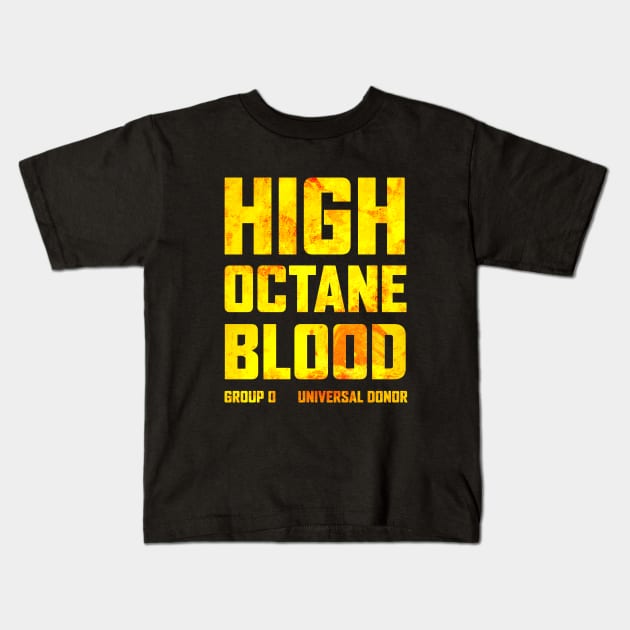 Mad Max Fury Road High Octane Blood Kids T-Shirt by Nlelith